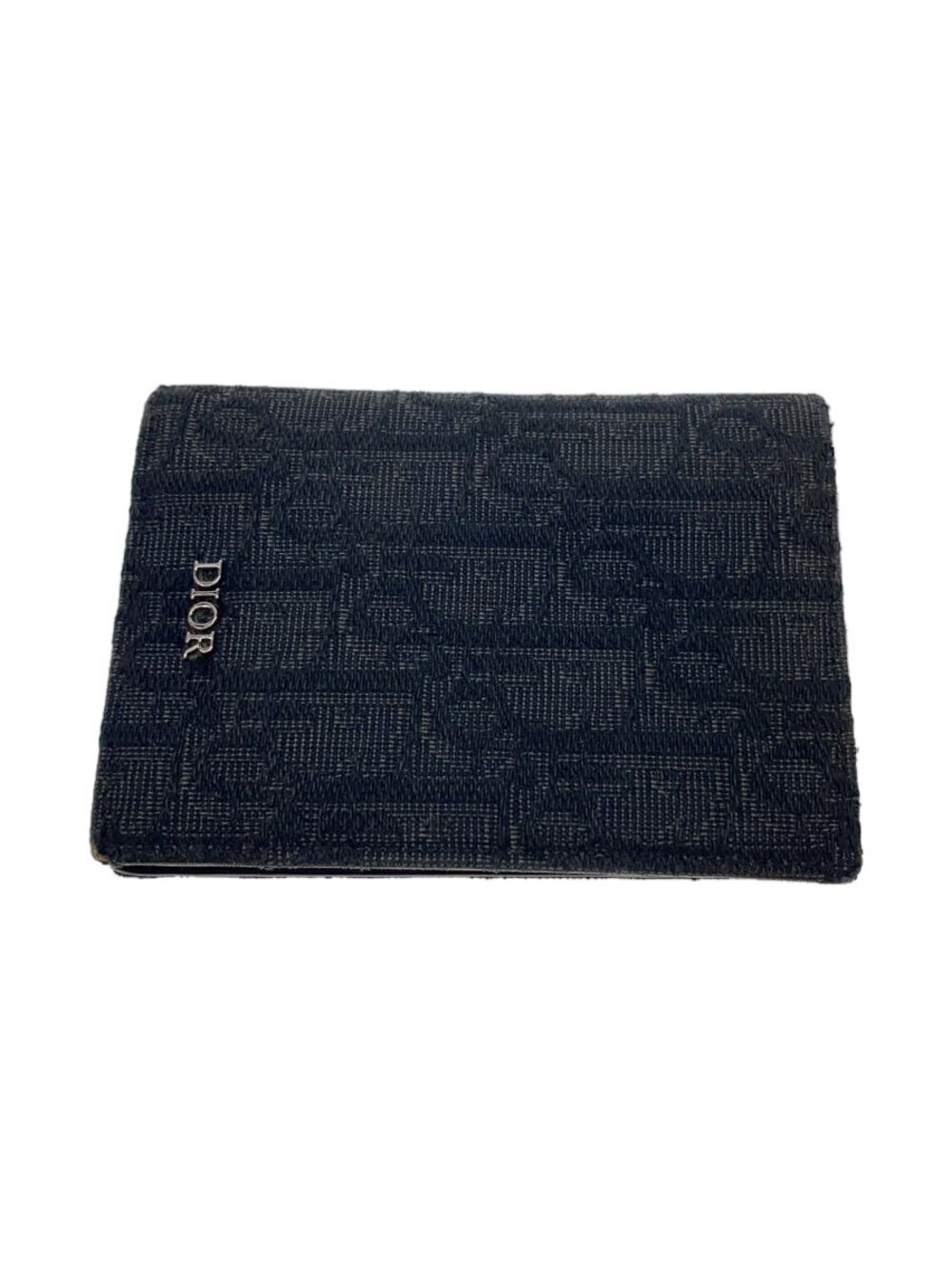 Christian Dior Card Case Wallet Black All over